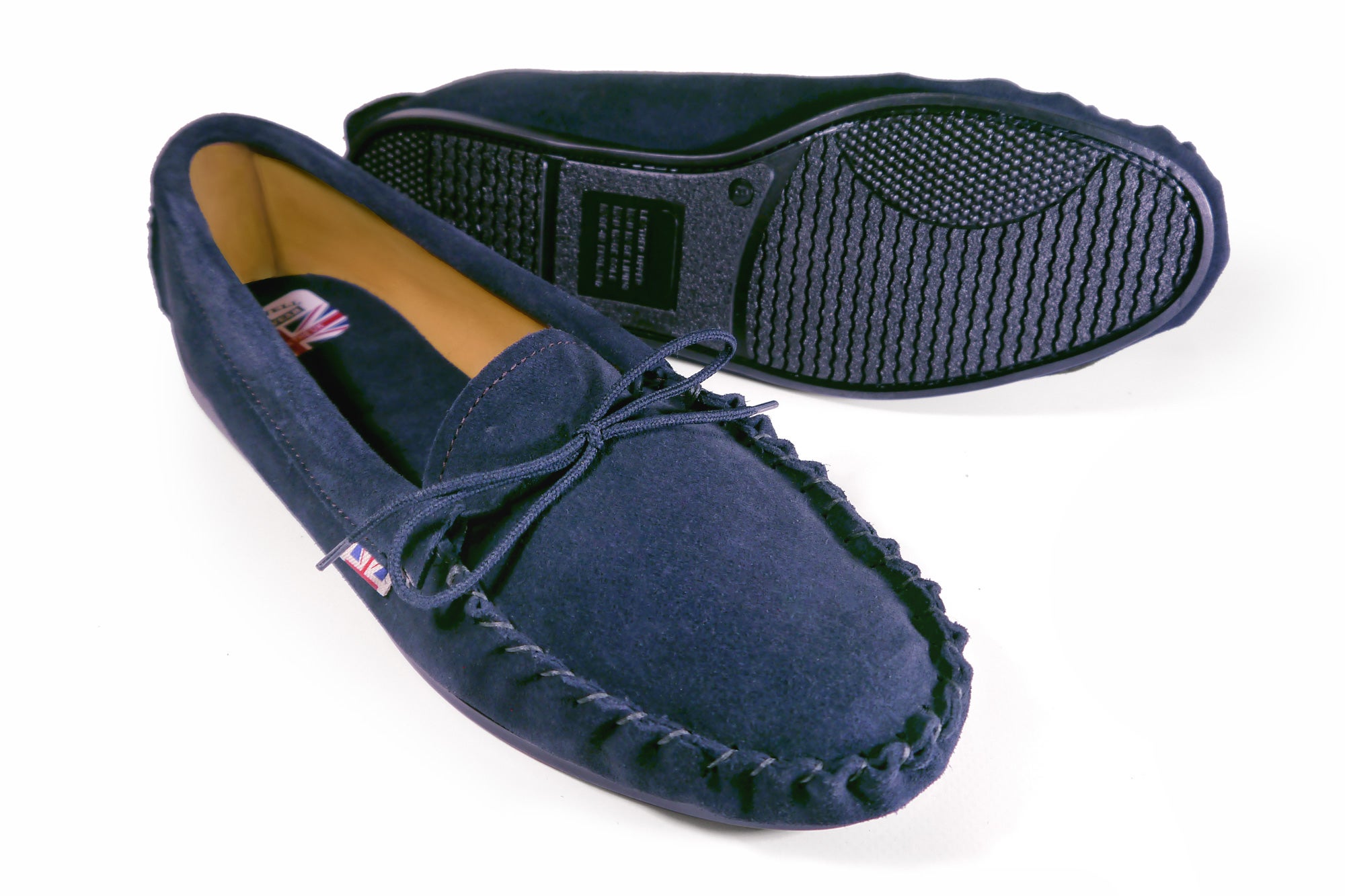 Suede leather moccasin cheap slippers